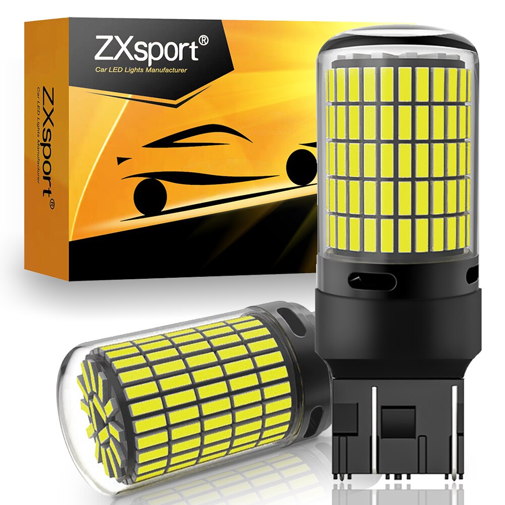 2Pcs T20 W21W LED Canbus W21/5W 7440 7443 580 Led  ڵ ְ  ġ     DRL 12V 24V